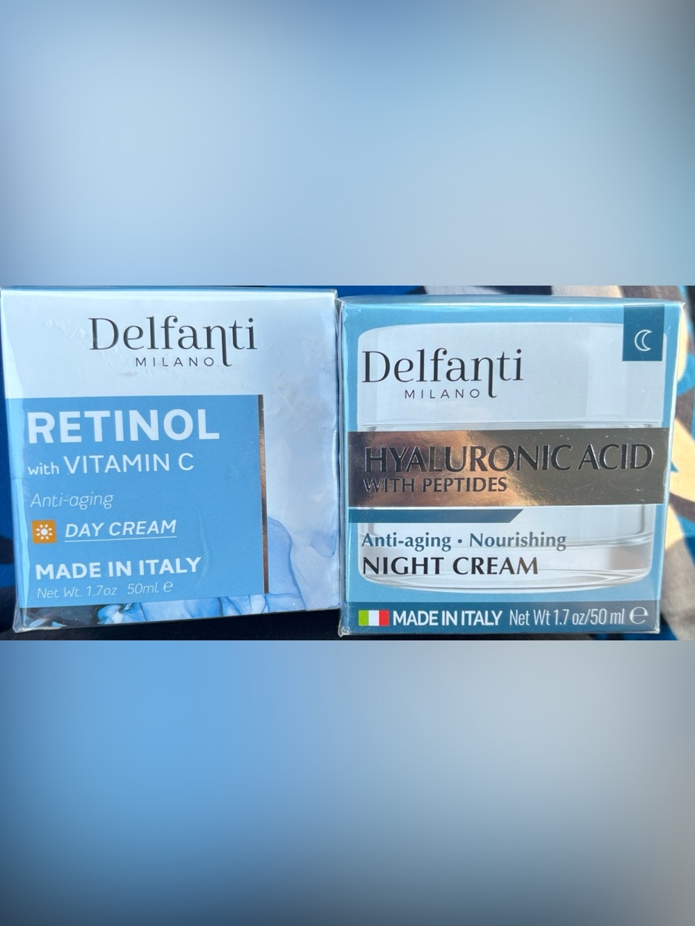 Delfanti Milano Hyaluronic Night Cream - Anti-Aging and Retinol vitamin C day